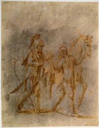 Sankt Martin och en tiggare, tidigt 1500-tal