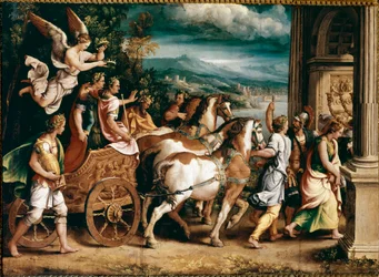Titus och Vespasianus triumf (målning, ca 1537)