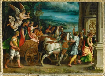 Titus och Vespasianus triumf ...
