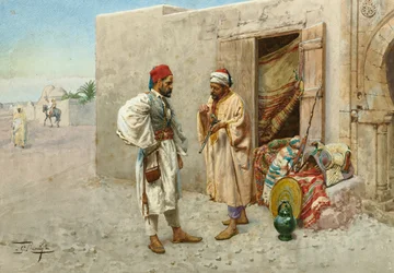 The Gun Seller (blyerts  akvarell på papper)