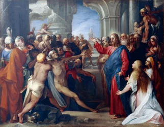 The Raising of Lazarus, av Giuseppe Cesari