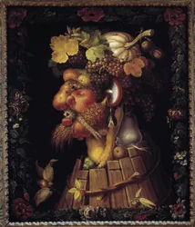 Höst. Allegori om årstiderna. Målning av Giuseppe Arcimboldo (1527-1593). Louvren
