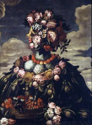 Giuseppe Arcimboldo (1527 - 1593). Vår. Milano, Castello Sforzesco.