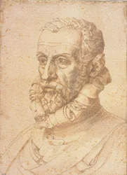 Självporträtt Man of Letters, 1587.