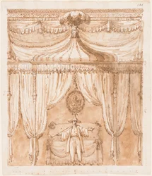 Sovrumsalkov med figur