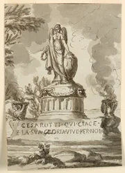 Gravmonument för Melchiore Cesarotti, professor i Padua