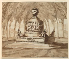 Gravmonument för poeten Pietro Chiari