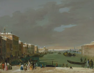 Venedig med snö och masker