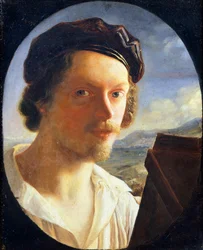 Självporträtt av Giuseppe Bezzuoli (1784-1855)