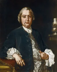 Porträtt av kompositören Niccolo Jommelli (1714-1774) par Bonito, Giuseppe (1707-1789), - Olja på duk, 84x73,5 - Privat samling
