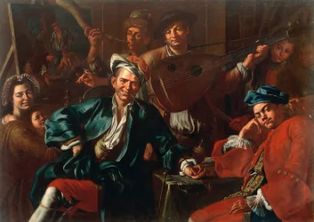 Målarens ateljé av Giuseppe Bonito (1707-1789), ca 1740