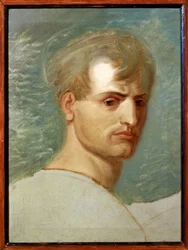 Porträtt av Napoleon Bonaparte (olja på duk)
