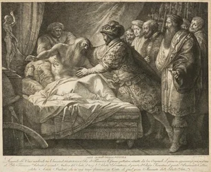 Allegori om målning Leonardo da Vincis död, ca. 1790.