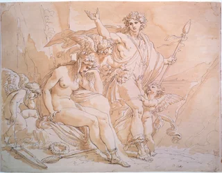Bacchus och Ariadne, 1780-talet.