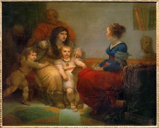 Cornelie, mere des Gracques - Cornelia, Gracchis moder med sina söner Tiberius och Gaius och sin dotter Sempronia ...