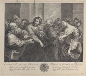Kristus och kvinnan tagen i äktenskapsbrott, 1750-57.