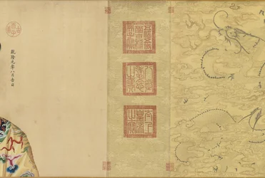 Porträtt av Qianlong-kejsaren och hans tolv gemål, 1736 - ca. 1770-talet.
