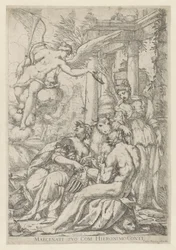 Allegori med berömmelse, Hercules och Europa