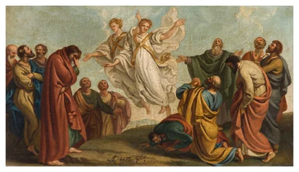 Giuseppe Diotti, Skiss, Änglarnas uppenbarelse för apostlarna efter Kristi himmelsfärd
