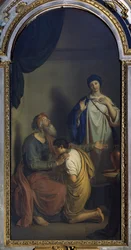 Isak välsignar Jakob, av Giuseppe Diotti