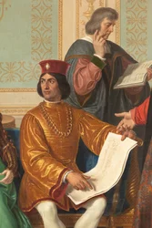 Ludovico il Moros hov, detalj med Ludovico il Moro