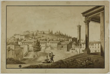 Utsikt över Piazza i Fiesole