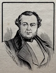 Porträtt av Saverio Mercadante (Altamura