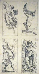 Tarotkort från 1600-talet av Giuseppe Maria Mitelli