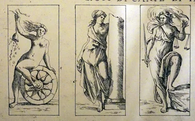 Tarotkort från 1600-talet av Giuseppe Maria Mitelli