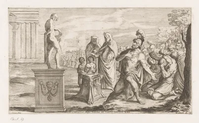 Aeneas erbjuder sig till Apollo Kung Coelicolus dödar en tjur på stranden (titel på objekt) Omzwervingen van Aeneas (serietitel) L