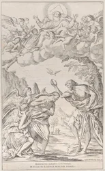 Platta 8: Kristi dop, 1678.