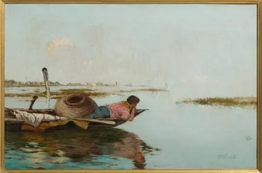 Lugn, venetiansk lagun (olja på duk)