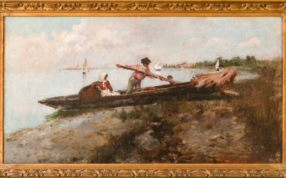 Avresa från Cavallino (oljemålning på duk)