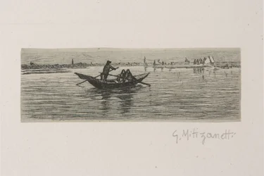 Båtsmannen (etsning på vitt papper)