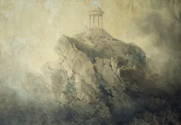 Allegory of Napoleon, av Giuseppe Pietro Bagetti (1764-1831), akvarell på papper