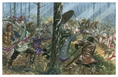 Bagaudiskt bakhåll mot en romersk legion i Gallien