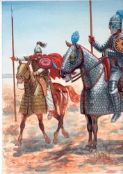 Cataphract och Clibanarii i det senromerska riket