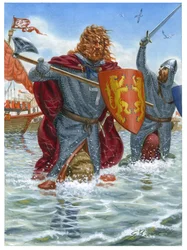 Tredje korståget: Rikard I av England, känd som Lejonhjärta (1157-1199), anfaller Saint Jean d