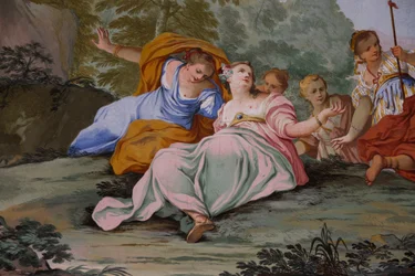 Representationer av myten om Diana, av Domenico och Giuseppe Valeriani, fresk