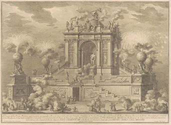 Prima Macchina för Kina 1767: En triumfbåge med Farnese Hercules