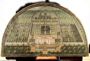 Slottsby av Giusto Utens (1500-talet).