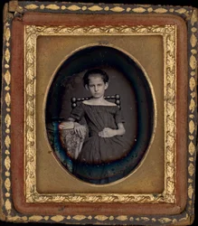 Porträtt av en flicka,ca. 1850 (foto)