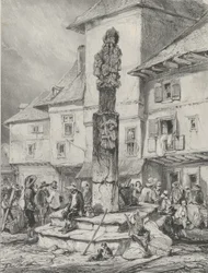 Chaudesaigues Cross, 1831.