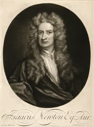 Isaac Newton, Esq., pub. 1712 (gravyr)