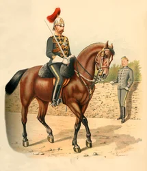 Det sjätte regementet av kavallerihusarer, Kanada, 1890.