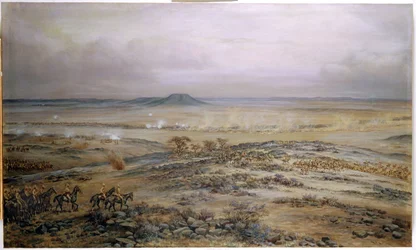 Attacken på Cronjes styrka vid Vedute Drift nära Paardeberg, 1900