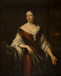 Porträtt av en dam, ca 1666-1723 (olja på duk)