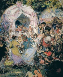 Flamencodansare, målning av Gonzalo Bilbao y Martinez c.1915