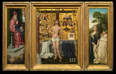 Triptyk av Antonius Tsgrooten (olja på panel)