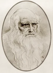 Leonardo di ser Piero da Vinci, från Living Biographys of Great Painters